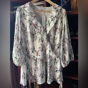 NWT 3/4 Sleeve Floral Blouse from Collective Concepts in size 1X